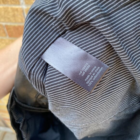 Vintage John Varvatos Black Leather Double Zip Racer Jacket XL - Picture 7 of 7